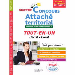 ISBN Objectif Concours 2022-2023 Attaché territorial (concours interne), Éducatif, Français, 208 pages