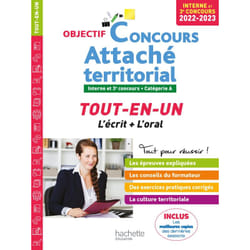 Objectif Concours 2022-2023 Attaché territorial (concours interne)