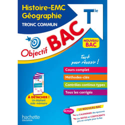 Objectif BAC Histoire-Géographie et EMC Tronc commun Tle (Broché)