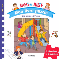 ISBN Sami et Julie Maternelle - Mon livre puzzle - Une journée à l'école, Éducatif, Français, 10 pages