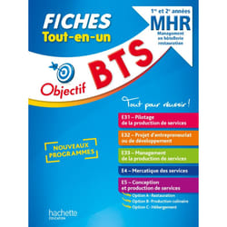 Objectif BTS MHR -  Fiches Tout-en-un (1re et 2e années) (Broché)