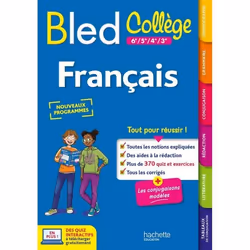 ISBN Bled Collège Français, Éducatif, Français, 288 pages
