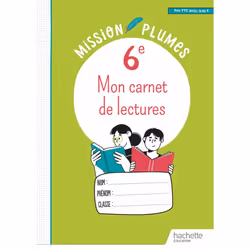 ISBN Mon Carnet de lectures 6e - Cahier élève - Ed. 2023, Éducatif, Français, 64 pages