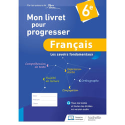 Mon livret pour progresser français 6e - Ed. 2023 (Broché)
