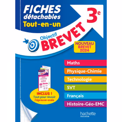 ISBN Objectif Brevet Fiches Tout-en-un 2024, Éducatif, Français, 384 pages