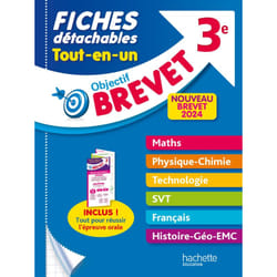 Objectif Brevet Fiches Tout-en-un 2024 (Broché)