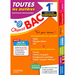ISBN Objectif Bac 2024 - 1re Spécialités scientifiques Toutes les matières, Éducatif, Français, 480 pages