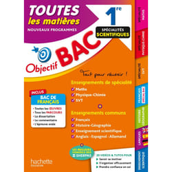 Objectif Bac 2024 - 1re Spécialités scientifiques Toutes les matières (Broché)