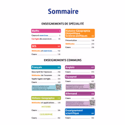 Objectif Bac 2024 - 1re Spécialités sciences éco Toutes les matières (Broché)