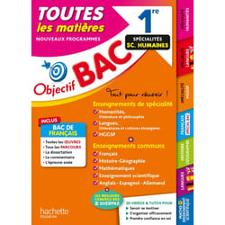 Objectif Bac 2024 - 1re Spécialités Sciences humaines Toutes les matières (Broché)