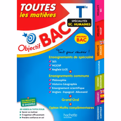 ISBN Objectif Bac 2024 - Term Spécialités sciences humaines Toutes les matières, Éducatif, Français, 496 pages