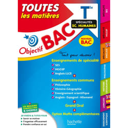 Objectif Bac 2024 - Term Spécialités sciences humaines Toutes les matières (Broché)