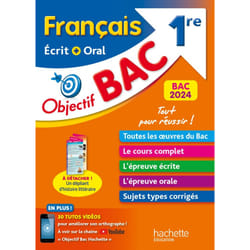 Objectif BAC 2024 - 1re Français écrit et oral (Broché)