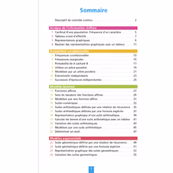 Objectif BAC Fiches détachables Maths TRONC COMMUN 1re générale (Broché)