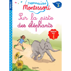 ISBN J'apprends à lire Montessori CP niv.3 Sur la piste des éléphants, Éducatif, Français, 32 pages