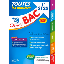 ISBN Objectif BAC 2024 - Term ST2S Toutes les matières, Éducatif, Français, 384 pages