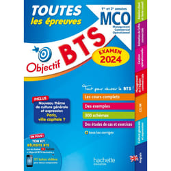 Objectif BTS MCO (1re et 2e années) - Toutes les épreuves, examen 2024 (Broché)