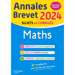ISBN Annales BREVET 2024 - Maths, Éducatif, Français, 224 pages