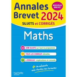 Annales BREVET 2024 - Maths (Broché)