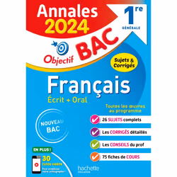 ISBN Annales Objectif BAC 2024 - Français 1res, Éducatif, Français, 352 pages