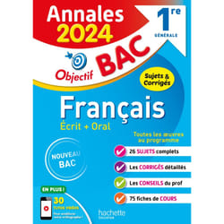Annales Objectif BAC 2024 - Français 1res (Broché)