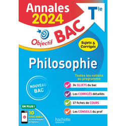 Annales Objectif BAC 2024 - Philosophie (Broché)