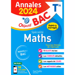 ISBN Annales Objectif BAC 2024 - Spécialité Maths, Éducatif, Français, 272 pages