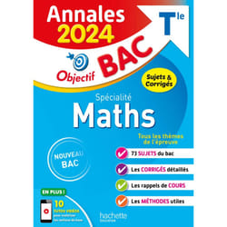 Annales Objectif BAC 2024 - Spécialité Maths (Broché)