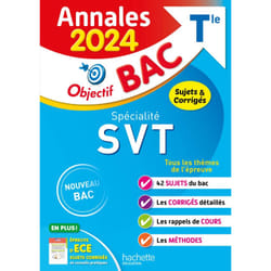Annales Objectif BAC 2024 - Spécialité SVT (Broché)