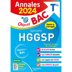 Annales Objectif BAC 2024 - Spécialité HGGSP (Broché)
