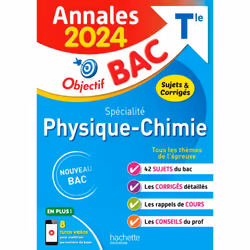 ISBN Annales Objectif BAC 2024 - Spécialité Physique-Chimie, Éducatif, Français, 288 pages
