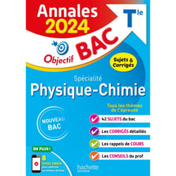 Annales Objectif BAC 2024 - Spécialité Physique-Chimie (Broché)