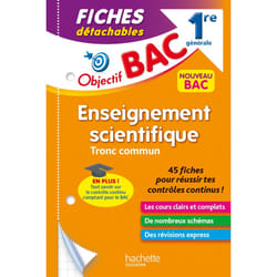 Objectif BAC Fiches Enseignement scientifique 1re générale (Broché)