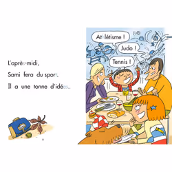 Sami et Julie CP niveau 1 Sami adore le sport (Broché) - Vue supplémentaire 2