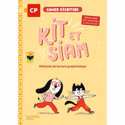 ISBN Kit et Siam CP - Cahier d'écriture - Ed. 2024, Éducatif, Français, 64 pages