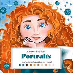 Coloriage Grand carré Mystères - Portraits