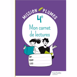 ISBN Mon Carnet de lectures 4e - Cahier élève - Ed. 2024, Éducatif, Français, 64 pages