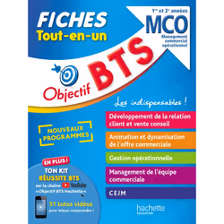 ISBN Objectif BTS MCO - Fiches Tout-en-un, Éducatif, Français, 400 pages
