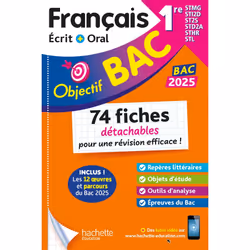 ISBN Objectif BAC 2025 Fiches détachables Français 1res STMG - STI2D - ST2S - STL - STD2A - STHR, BAC 202, Éducatif, Français ...