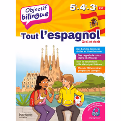 ISBN Objectif bilingue Tout l'espagnol 5e-4e-3e, Éducatif, Français, 96 pages