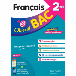 ISBN Objectif BAC Français 2nde, Éducatif, Français, 288 pages