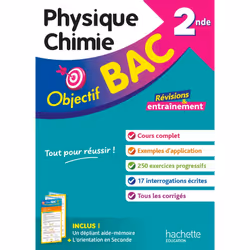ISBN Objectif BAC Physique-Chimie 2nde, Éducatif, Français, 320 pages