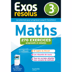 ISBN Exos résolus - Maths 3e, Éducatif, Français, 224 pages