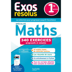 Exos résolus spécialité Maths 1re
