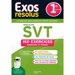 ISBN EXOS RESOLUS SPECIALITE SVT 1re, Éducatif, Français, 352 pages