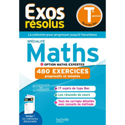 Exos résolus Maths + Option Maths expertes Tle (Broché)