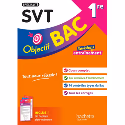 ISBN Objectif BAC 1re spécialité SVT, Éducatif, Français, 272 pages
