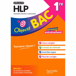 ISBN Objectif BAC 1re spécialité HLP, Éducatif, Français, 208 pages