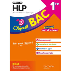 Objectif BAC 1re spécialité HLP BAC 2025 (Broché)