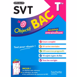 ISBN Objectif BAC Tle spécialité SVT, Éducatif, Français, 416 pages